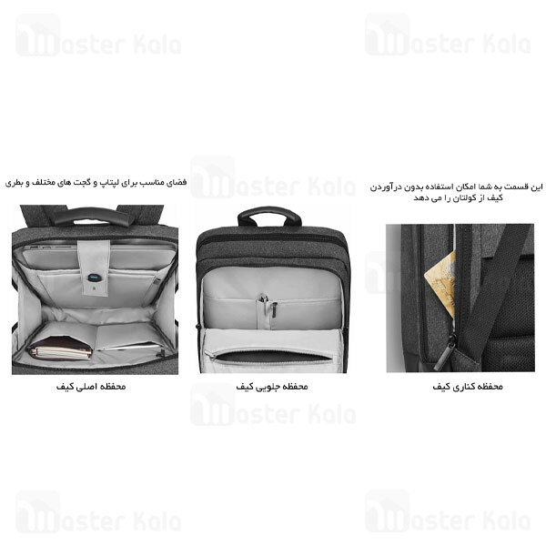 کوله شیائومی Xiaomi Youpin 90 Points Classic Business Backpack مناسب برای لپ تاپ 15.6 اینچ